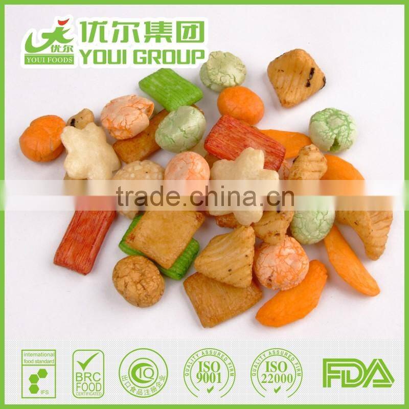 Wholesale of Mixed Processed Snacks Food Healthy and Delicious Rice Crackers and Coated Peanuts Mix RCM22