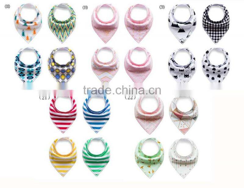 New Arrival Designs Baby bandana teething organic cotton baby bibs