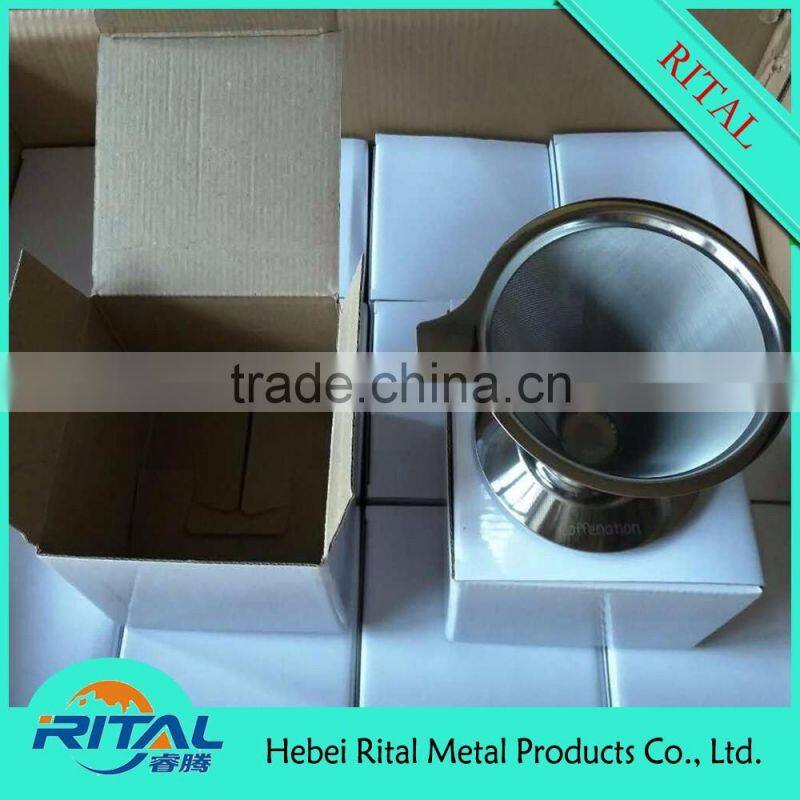 Factory Direct Stainless Steel Coffee Filter Dripper