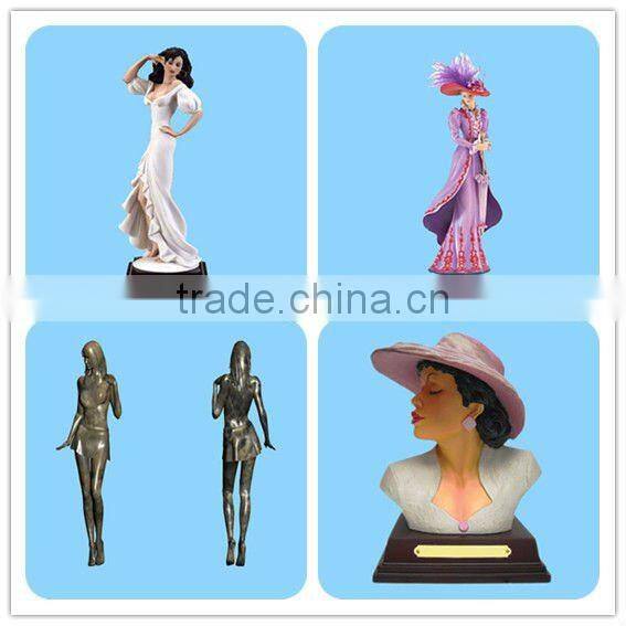 Resin custom modern woman sculpture