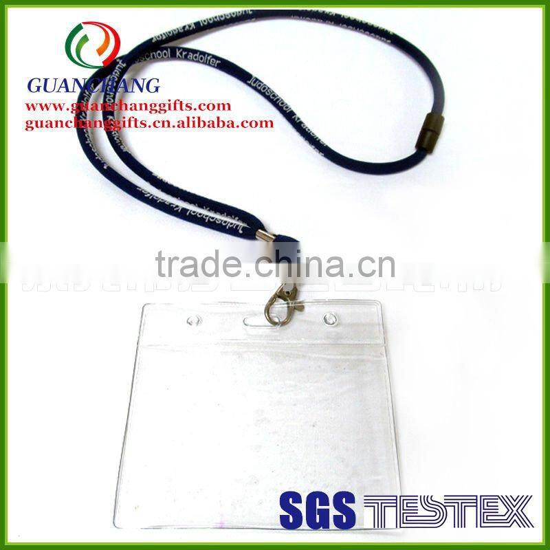 PVC badge holder lanyard,id card holder,document holder