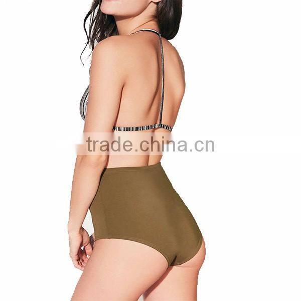 2017 women one piece mature swim wear