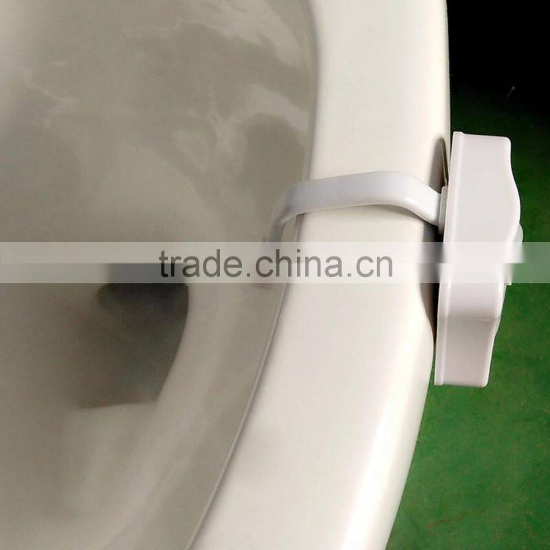 8 Colors LED Toilet Nightlight Motion Activated Light Sensitive Dusk to Dawn Battery-operated Lamp lamparas 3d tooth lamp