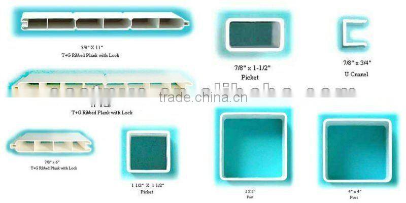 PVC Fencing Post and Rail