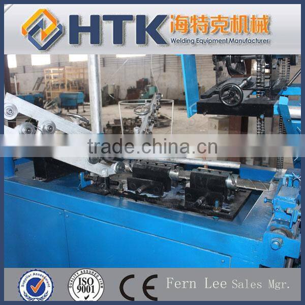 Automatic chain link wire fencing machine with factory
