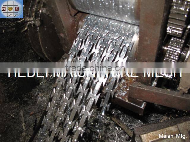 hot sale razor blade wire for fencing with ISO 9001 system