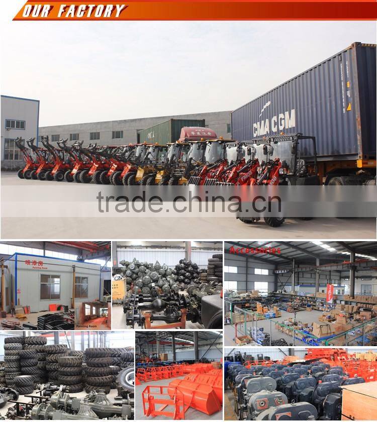 Everun 2.0ton mini wheel loader with pallet forks
