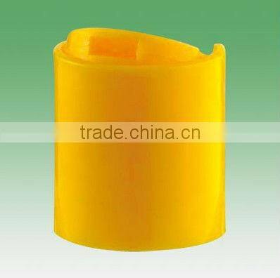 cosmetic bottle packaging with silver flip top cap 24/410