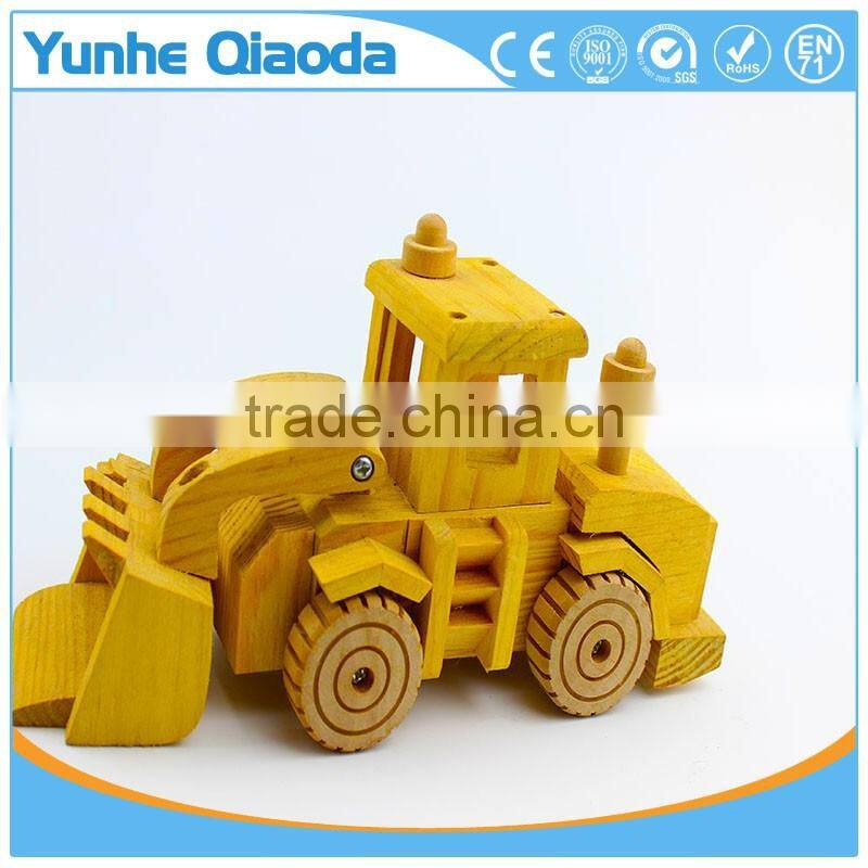 3-D Wooden Puzzle - Bulldozer Model -Affordable Gift for your Little One