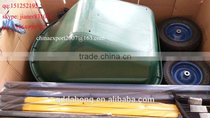 Heavy Duty Construction Plastic Wheelbarrow WH8802