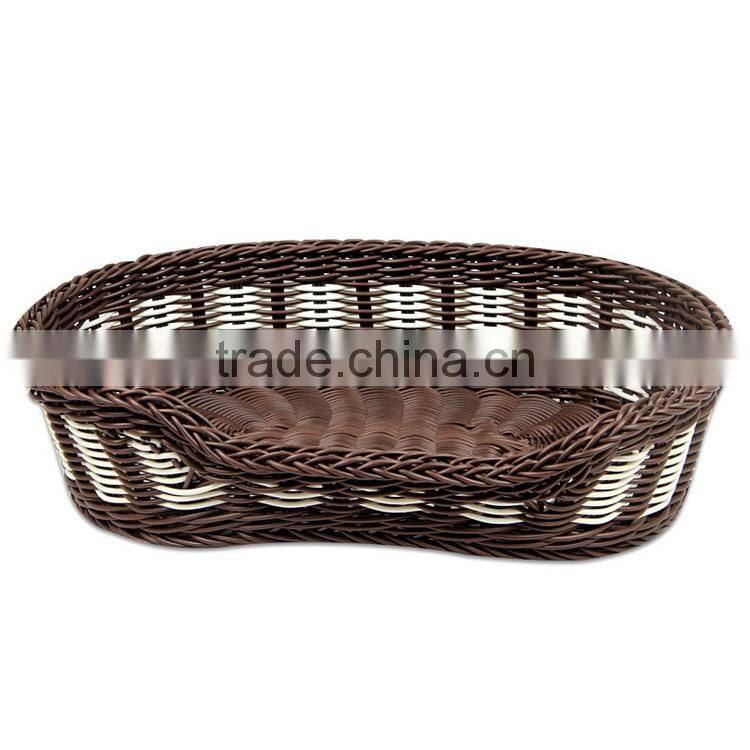 2016 cheap pet accessory custom size wicker hand made pet basket