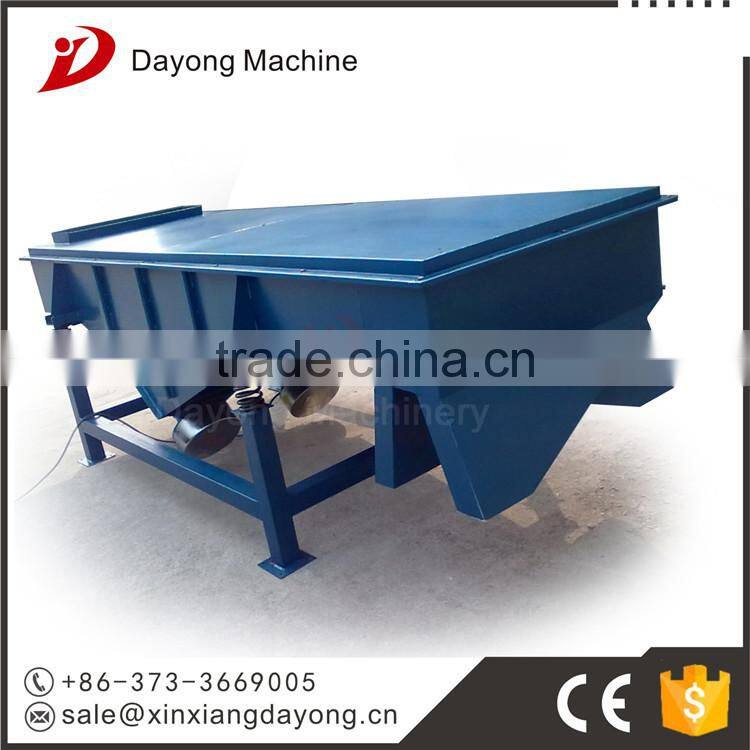Linear vibration sieve/separator for covered electrode
