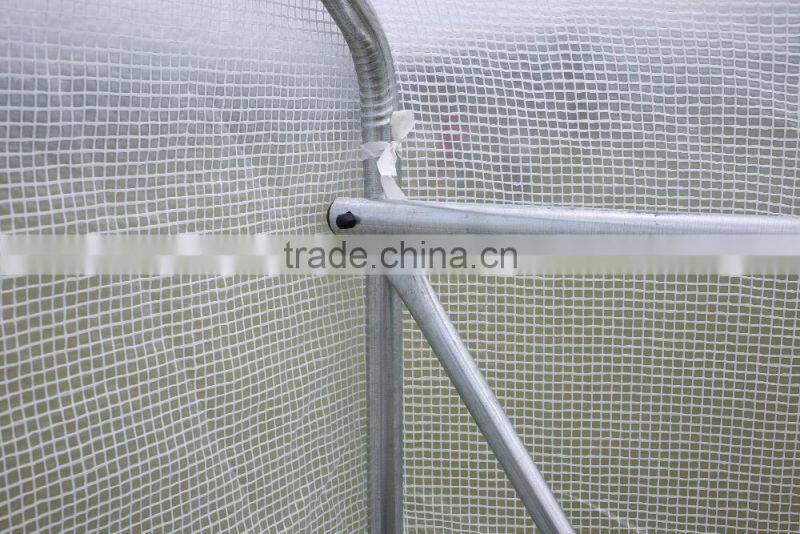 4x3x1.95M large tunnel greenhouse polytunnel Fully Galvanised Steel Frame