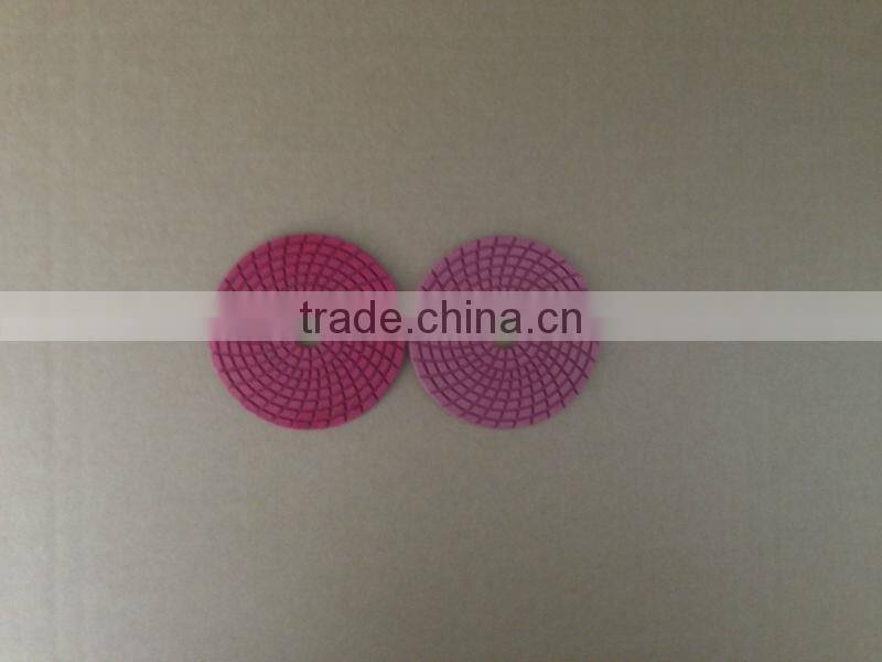 4" wet premium flexible diamond granite polishing pads