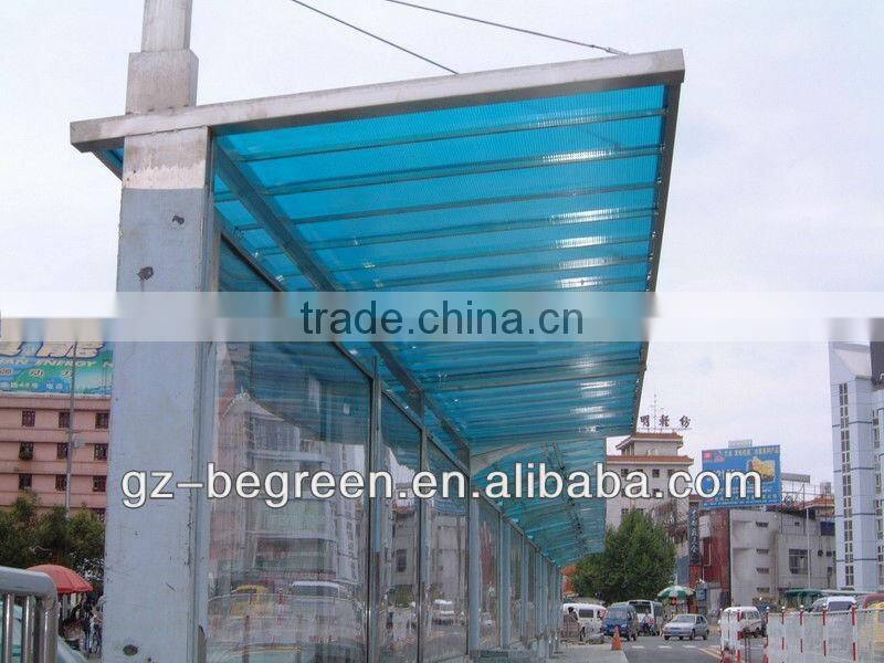 polycarbonate PC hollow multilayer sheet for garden green house