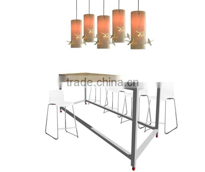 wooden lamp wooden bird light