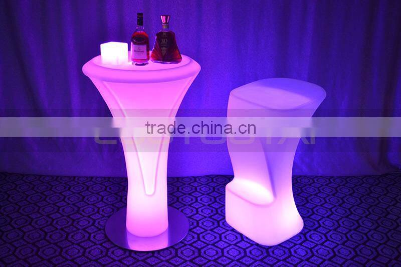 round led bar table for cafeshop /garden/home/hotel/restaurant 16 color change