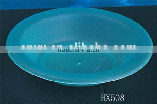 middle size frosted bowl/plastic plate