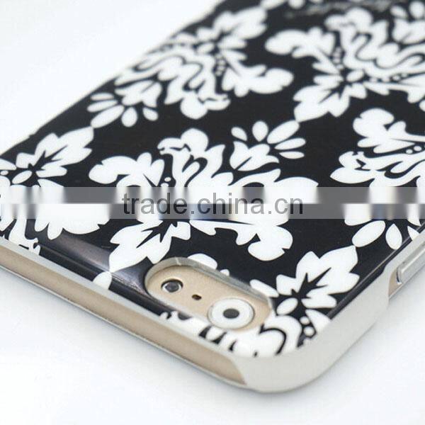 Custom classical flower printed protective case,IMD phone case for iPhone6