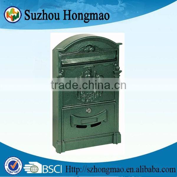 LOCKABLE OUTSIDE ALUMINUM MAILBOX WALL MOUNTED LETTERBOX