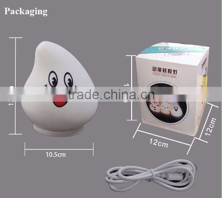 Summer new arrival led manual night light creative rechargeable lamp