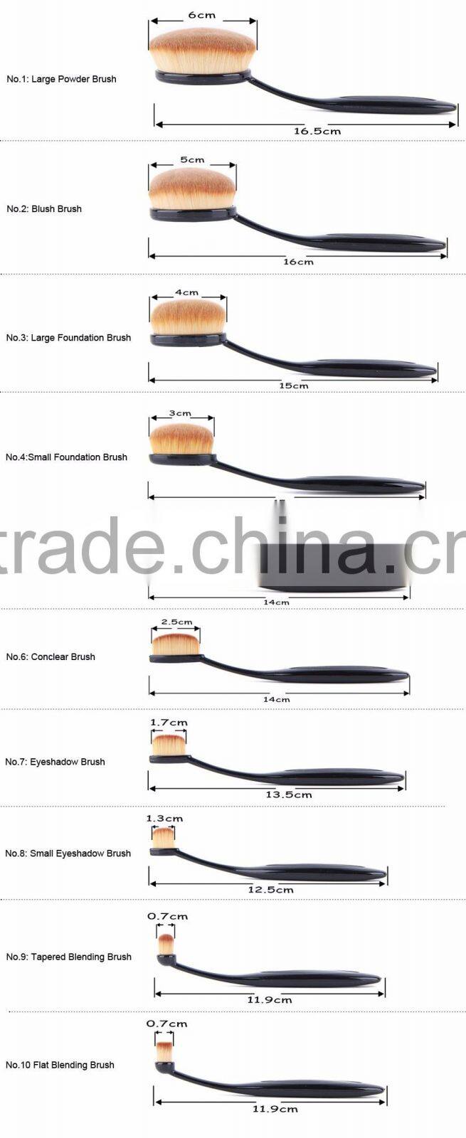 2016 Tooth Brush Liquid Foundation Finest Fiber CosmetIc Brush Oval Makeup Brush