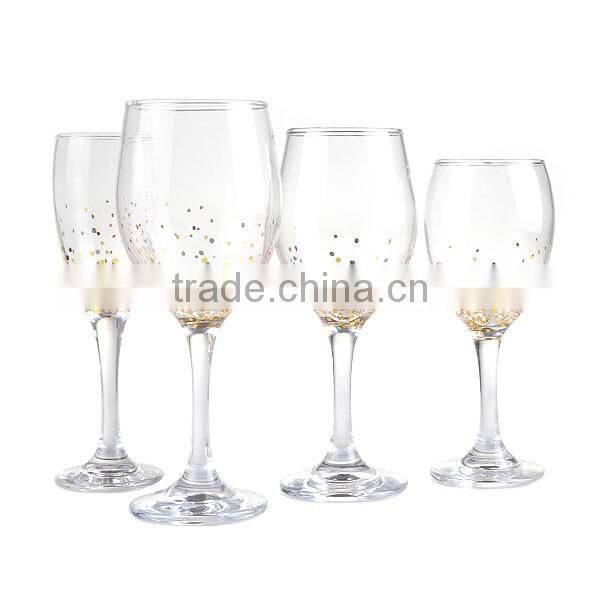 2016newest High water glass cup paste golden decal