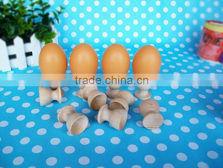 single glass shape wooden egg tray