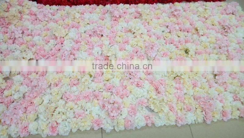2017 popular cheap Hot sale flower wall decoration for wedding