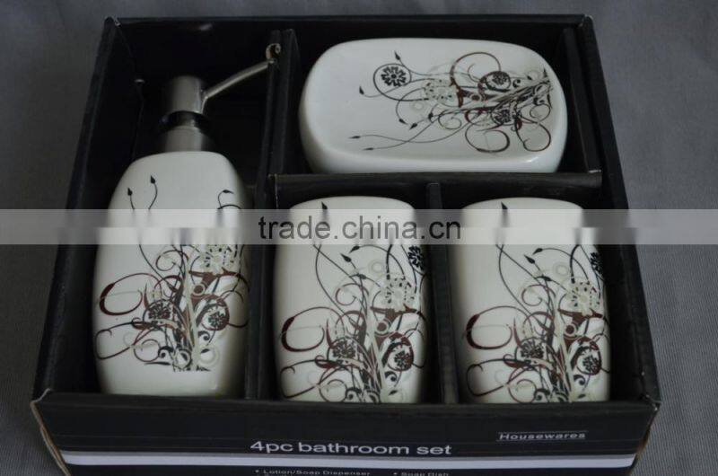 Ceramic elegant Bathroom Accessories Bath Set