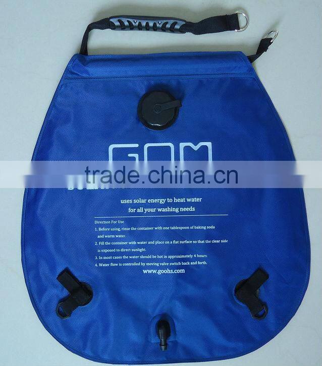 (C1021) 2015 new camping hanging solar shower bag 5 gallon
