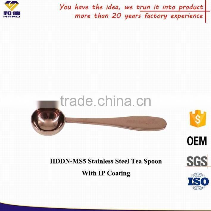 Food Grade Metal Colorful Tea Spoon in 5 ML