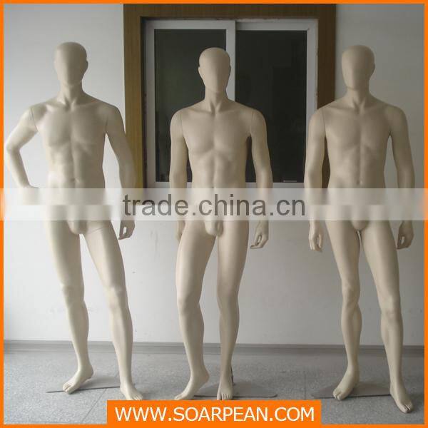 Fashion Full Body Fiberglass Realistic Male Mannequin