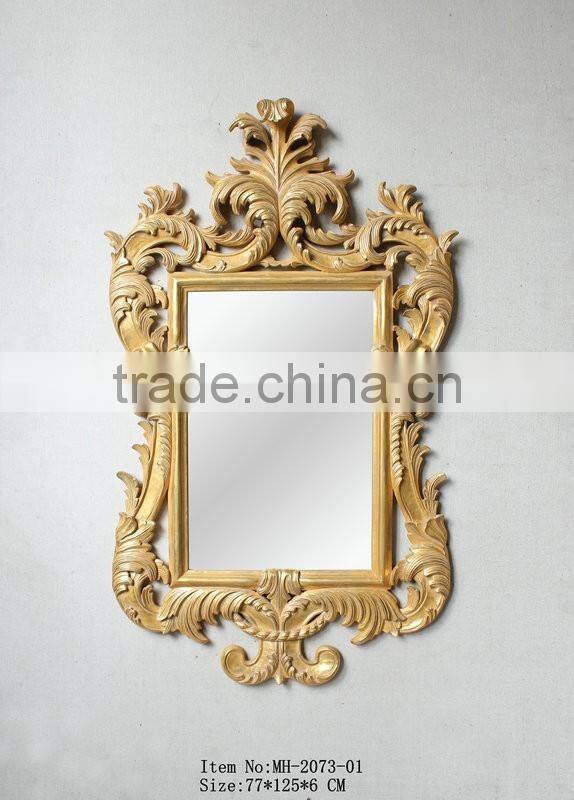 Reproduction Hand Carved Furniture Console Table With Green Marble