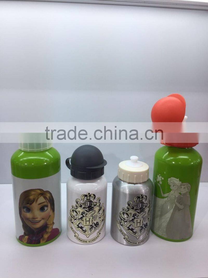 Spiderman Mug sports Aluminum Water bottle cold color changing mug