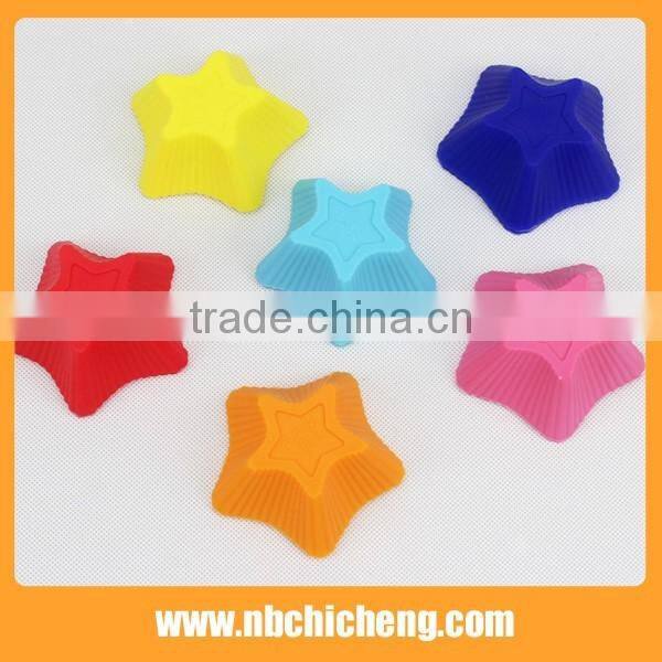 6 pcs Silicone Bakeware Muffin Pan/Silicone Cupcake Baking Pans