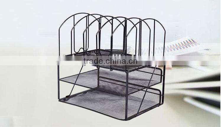 Metal office desk organizer document tray for wholesale