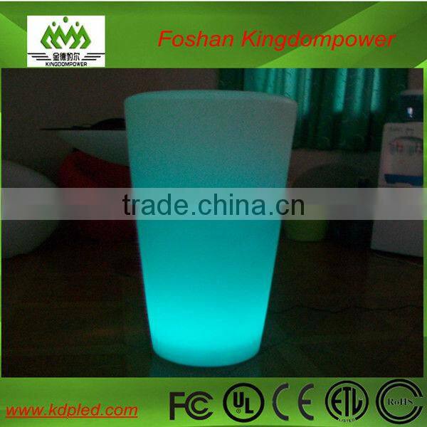 color changing plastic rechargeable nightclub flowerpot