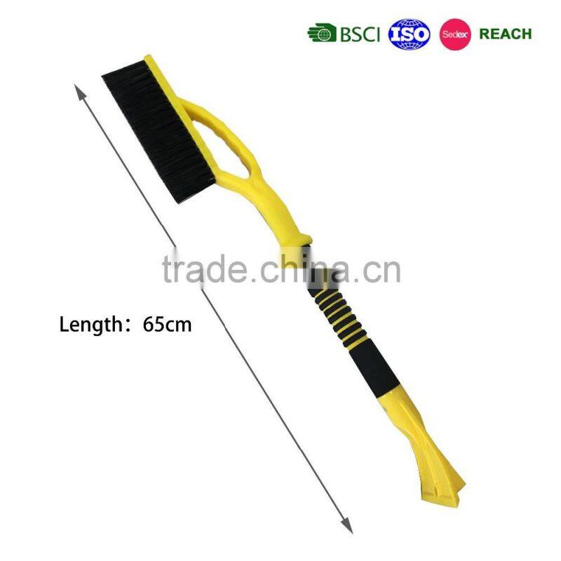 2 in 1 high quality Car Cleaning Snow Broom/Snow Brush with Ice Scraper and EVA handle