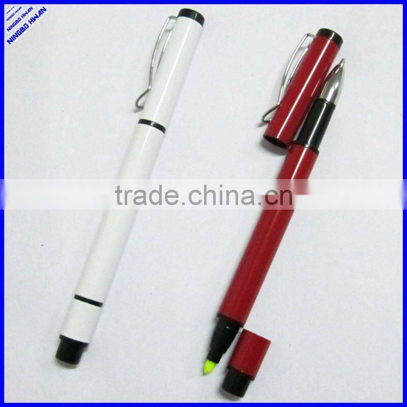644199 multi functional highlighter pen double sided ball pen