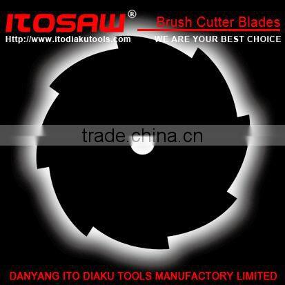 ITO-B-17 Mower blade for brush cutter, SK-5 material 8T size from 230mm to 600mm, thickness from 1.0mm to 3.0mm