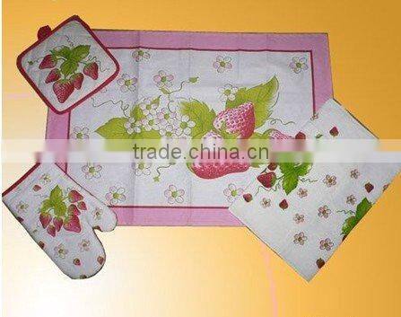 cotton oven glove&pot holder