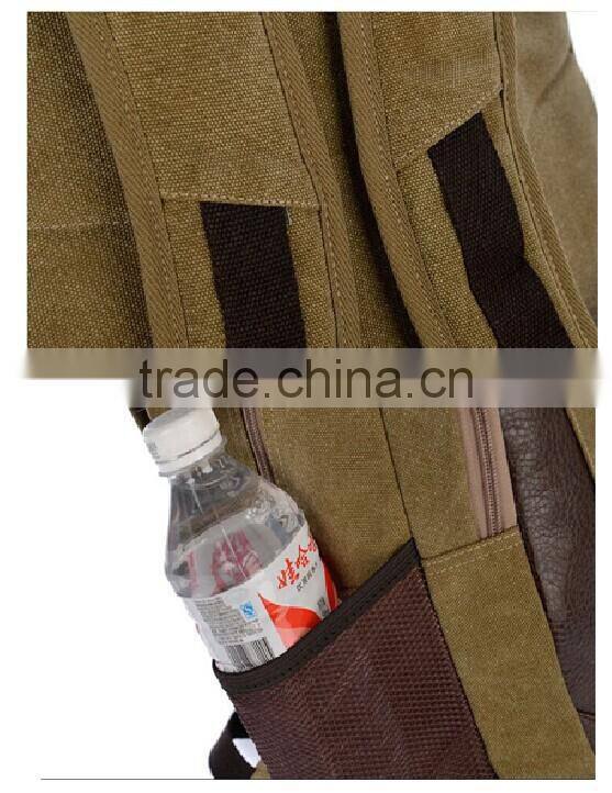 High quality canvas cheap cool backpack for students