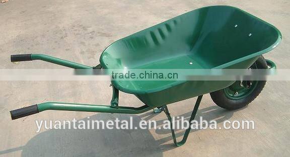 Qingdao cheap Heavy duty 150kg 65L garden wheelbarrow manufacture WB6201