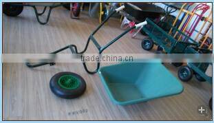 150KG loading Europe plastic bucket tray Garden tools wheelbarrow WB6424S