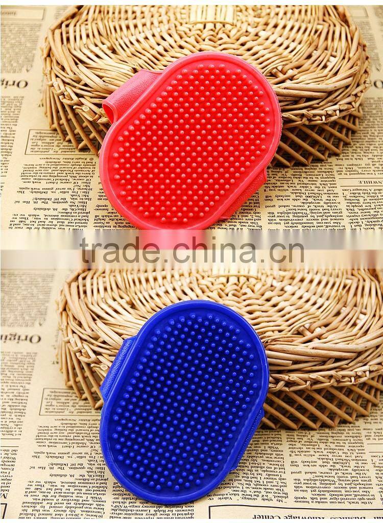 Cleaning Brush Comb For Dogs Cats Rubber Glove Pets Grooming Bath Colorful Pet Products