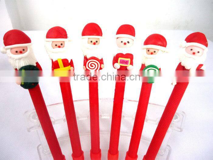 New Design Christmas Polymer Clay Pen Wholesale Can Custom Logo Promotional Ballpoint Pen Cheap Polymer Clay Pen Christmas Gifts