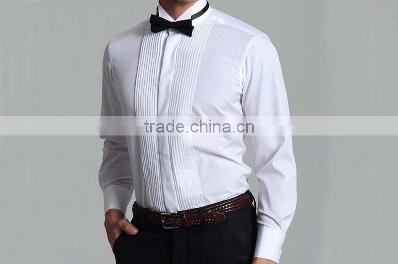 Men's 100% cotton french cuff Guayabera shirt