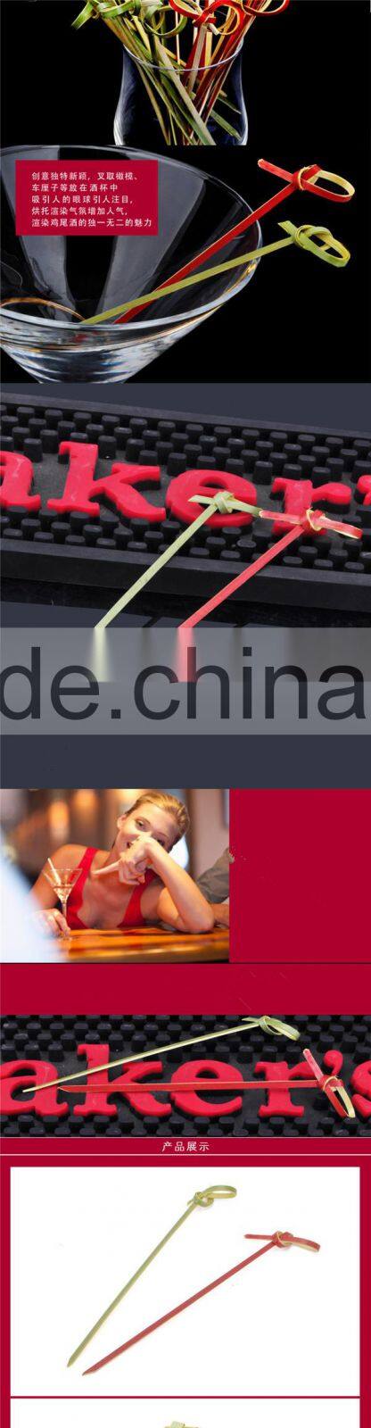 ZHUPING whosales knotted bamboo fruit pick sticks