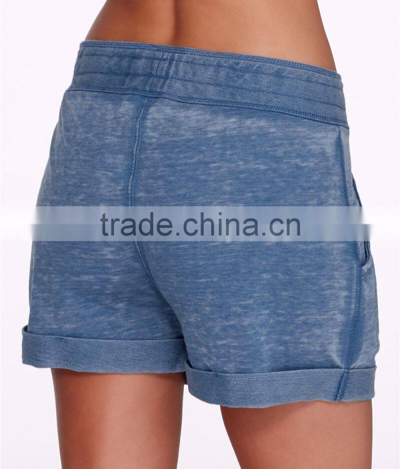OEM Women Plain Cotton French Terry Knit Sleep Shorts Sexy Cycling Yoga Shorts Wholesale Custom Manufacturer Shorts Pants